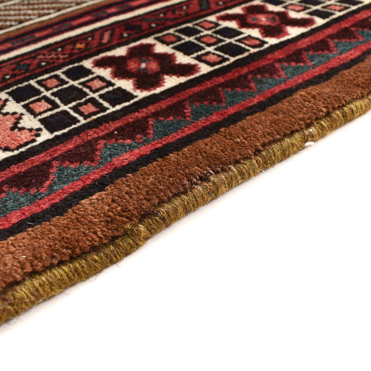 Alfombra de pasillo Alfombra persa - Nómada - 222 x 100 cm - rojo