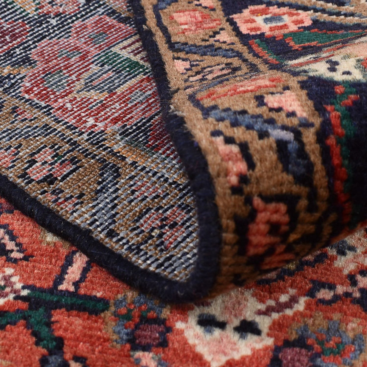 Alfombra persa - Nómada - 156 x 105 cm - rojo oscuro