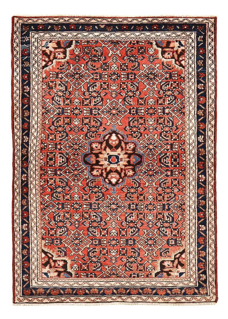 Alfombra persa - Nómada - 153 x 108 cm - rojo claro