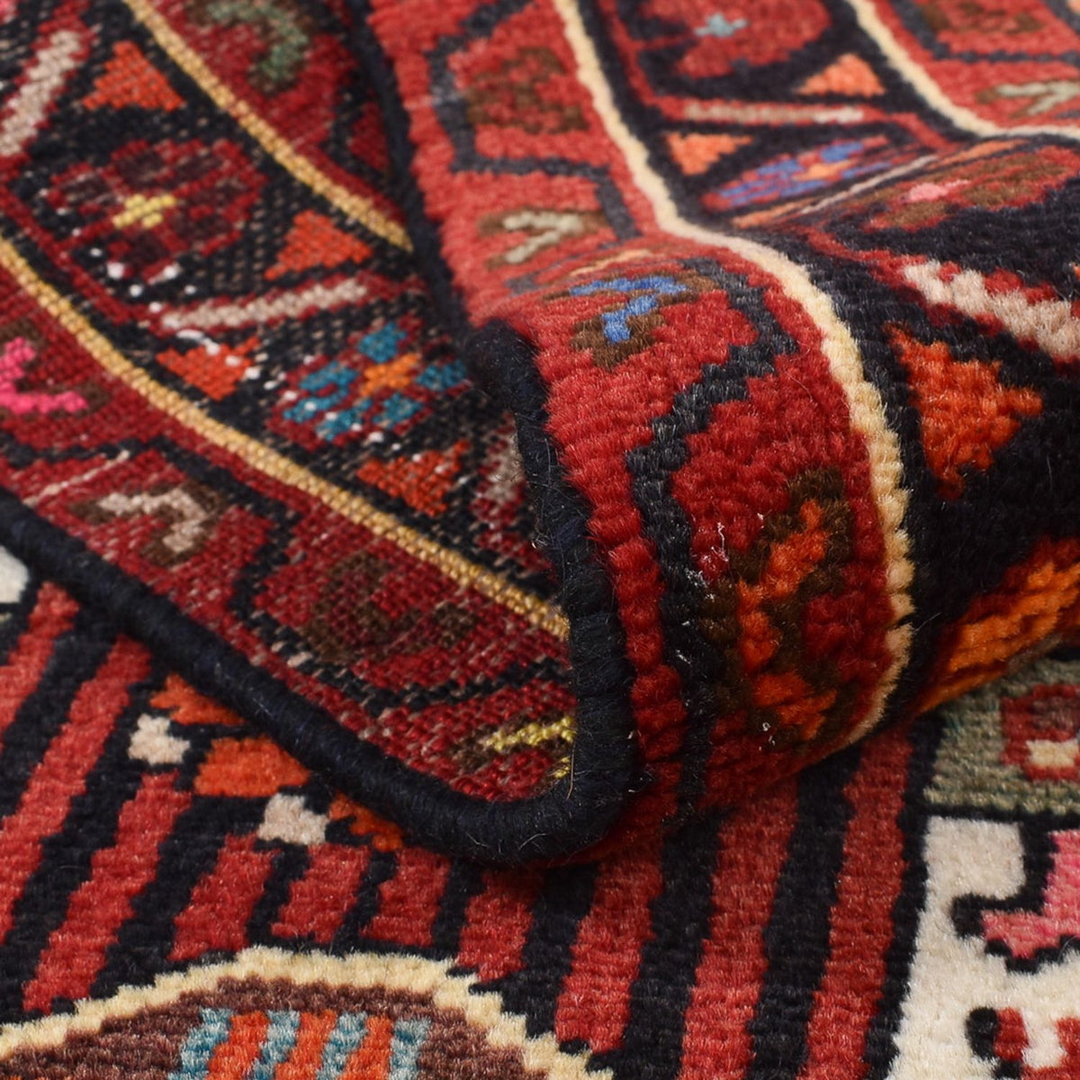 Alfombra persa - Nómada - 130 x 88 cm - rojo
