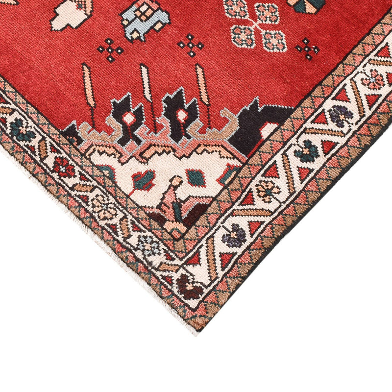Alfombra persa - Nómada - 133 x 90 cm - rojo