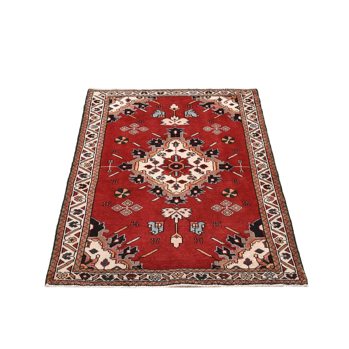 Alfombra persa - Nómada - 133 x 90 cm - rojo