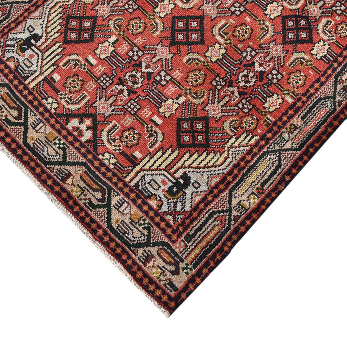 Alfombra de pasillo Alfombra persa - Nómada - 215 x 75 cm - rojo claro