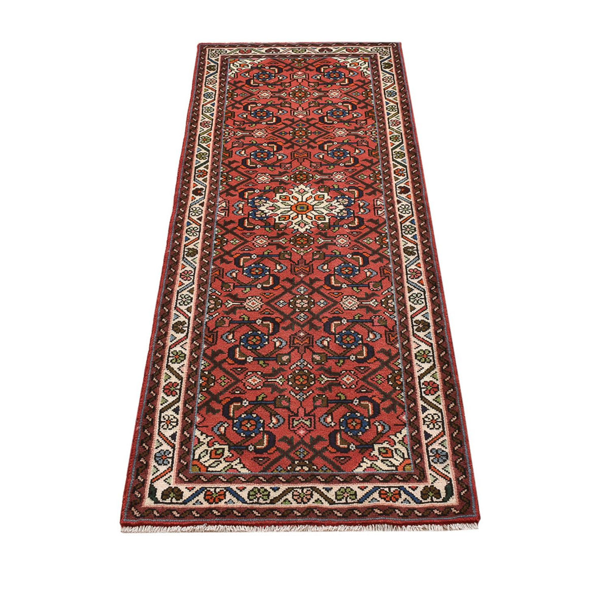 Alfombra de pasillo Alfombra persa - Nómada - 194 x 75 cm - rojo claro
