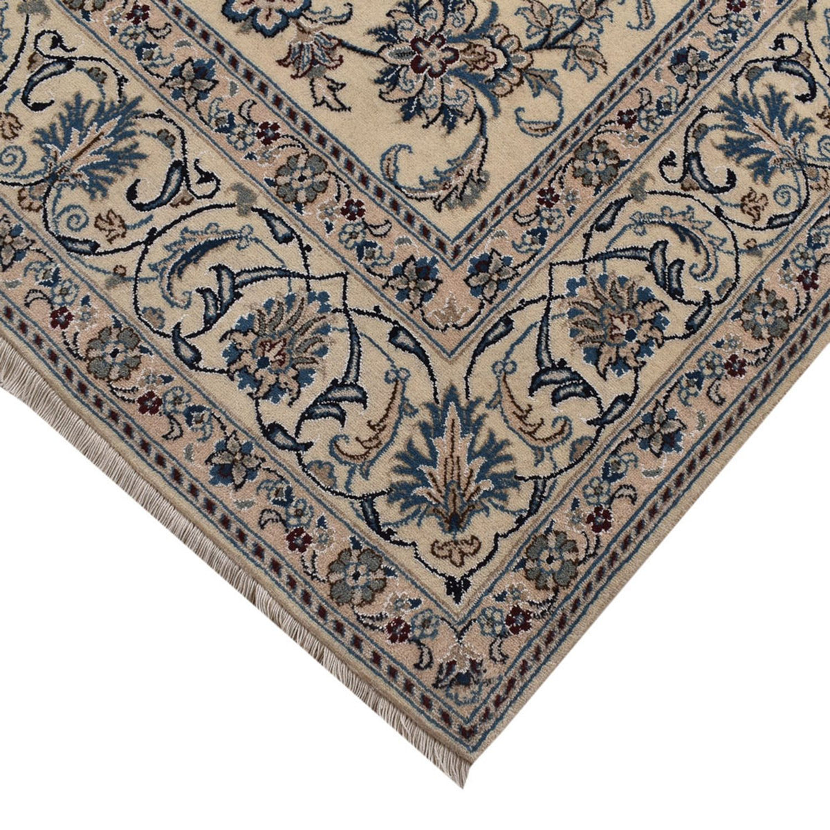 Alfombra persa - Nain - 293 x 196 cm - arena