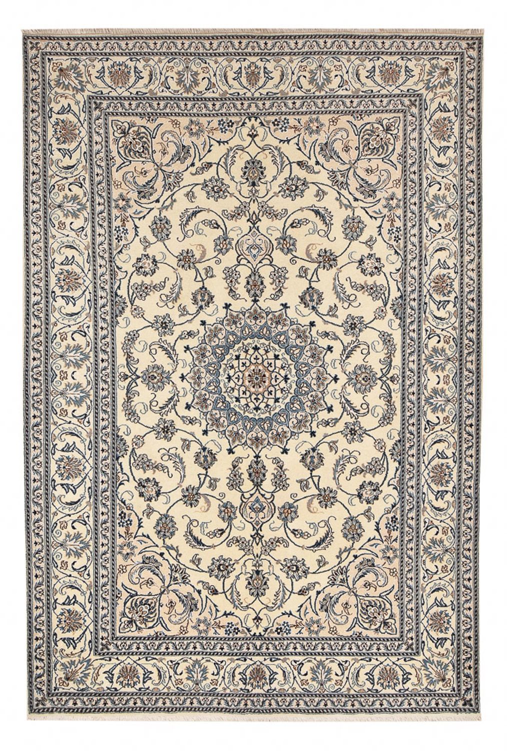 Alfombra persa - Nain - 300 x 200 cm - arena
