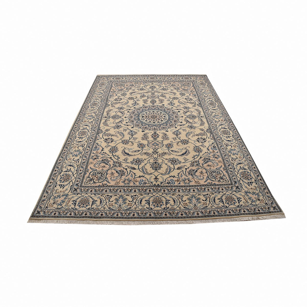 Alfombra persa - Nain - 297 x 195 cm - arena