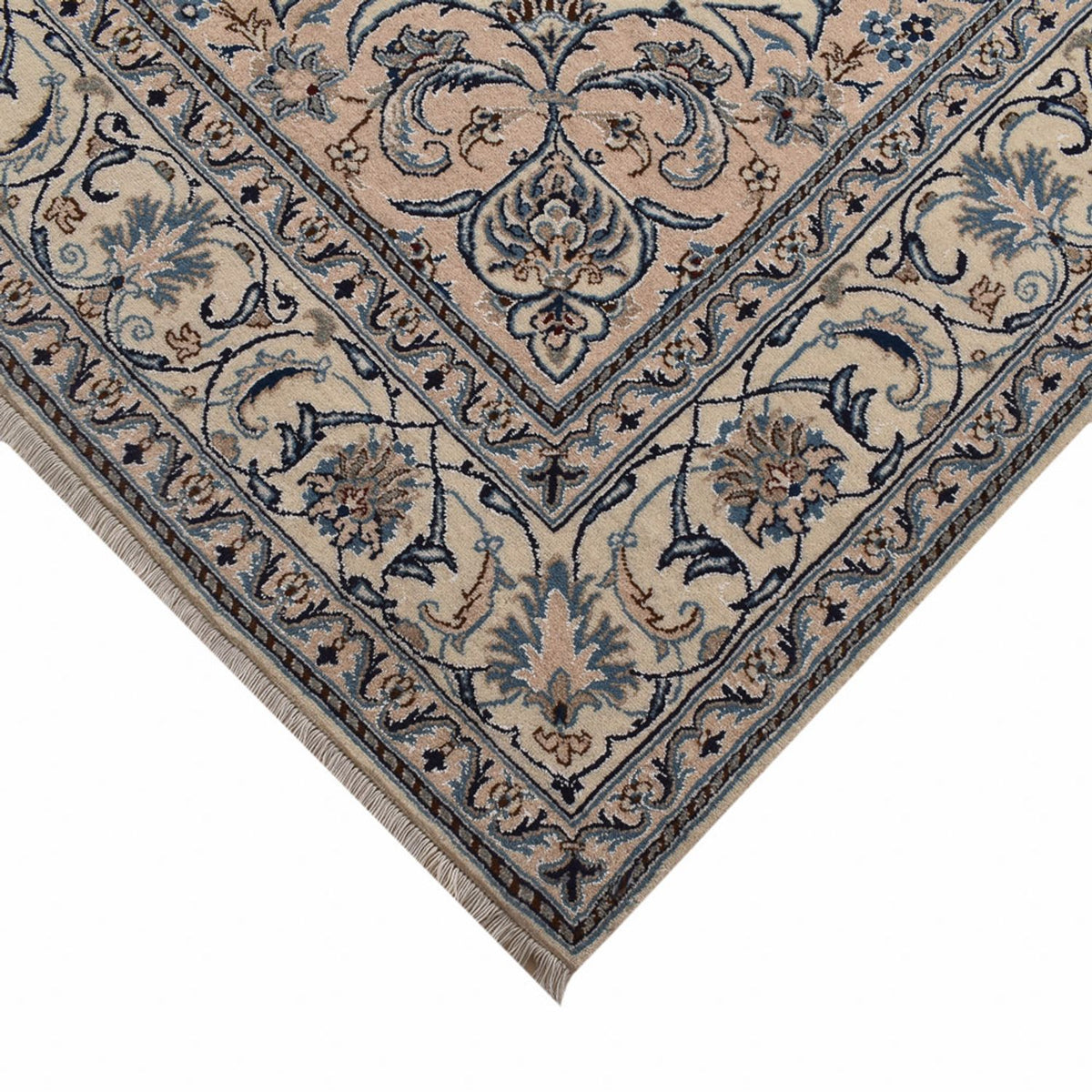 Alfombra persa - Nain - 293 x 198 cm - arena