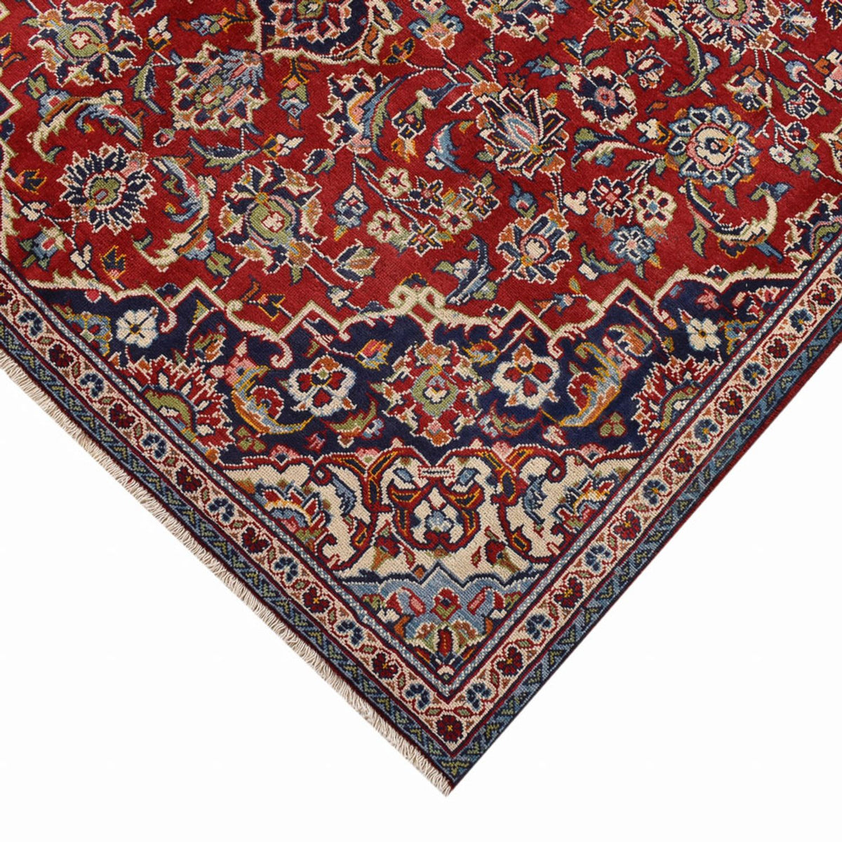 Alfombra persa - Keshan - 244 x 146 cm - rojo