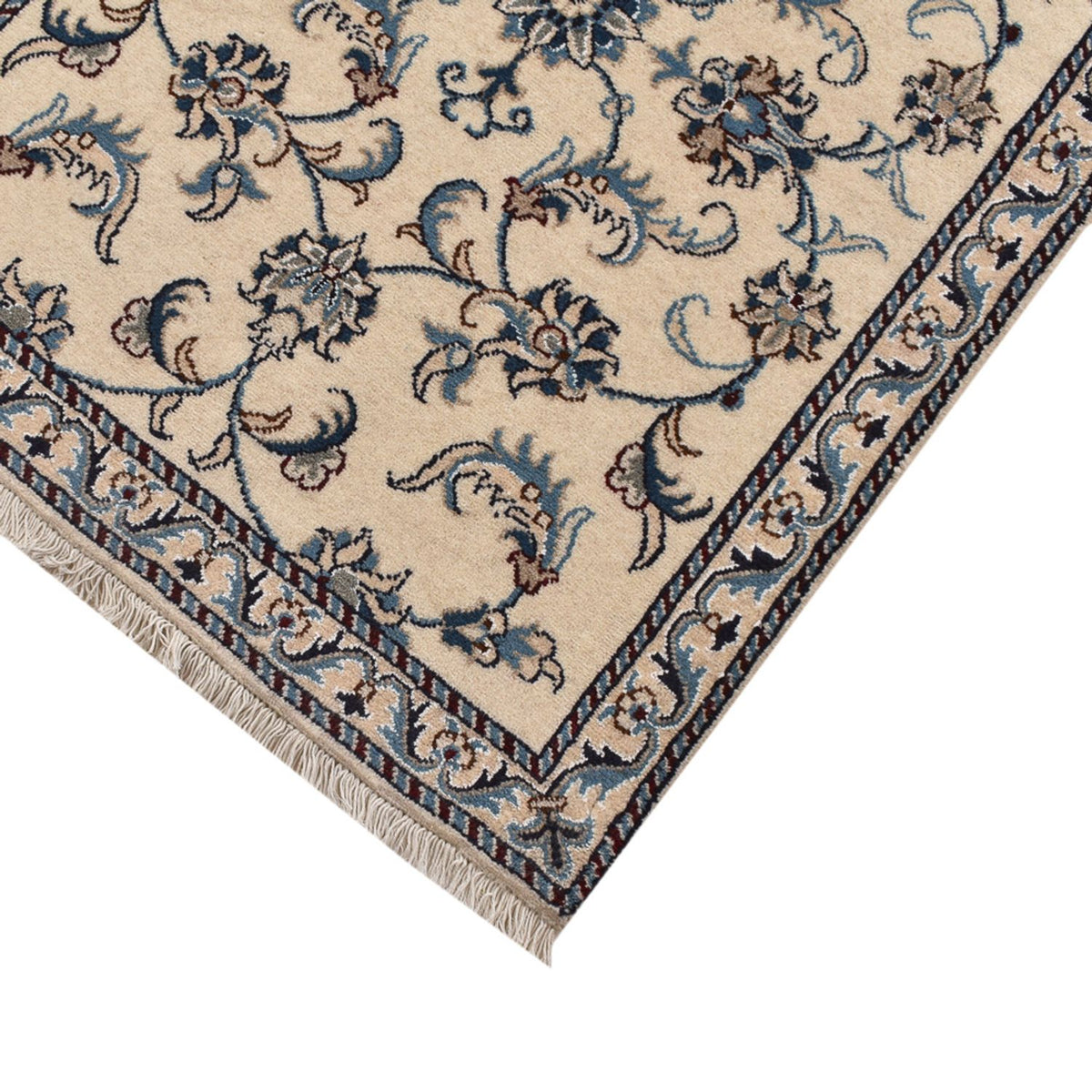Alfombra de pasillo Alfombra persa - Nain - 288 x 78 cm - beige
