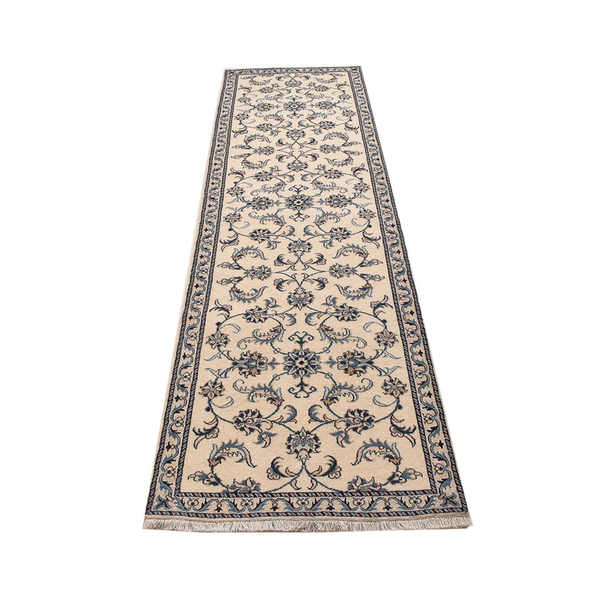Alfombra de pasillo Alfombra persa - Nain - 288 x 78 cm - beige
