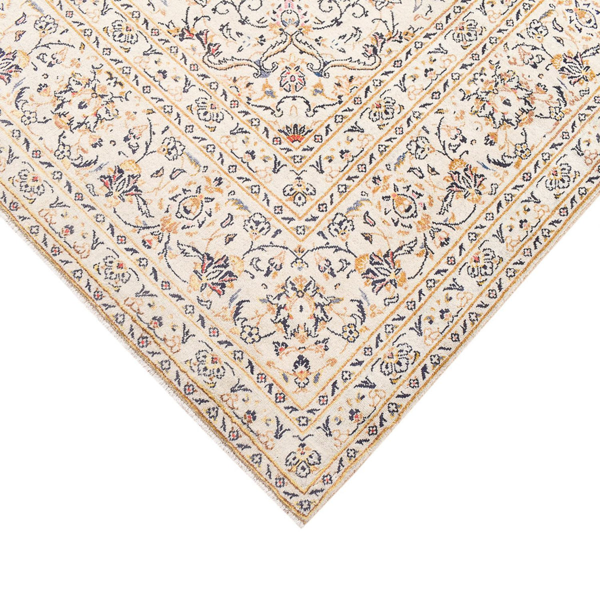 Alfombra persa - Keshan - 298 x 202 cm - beige