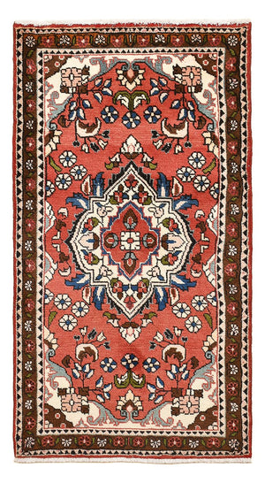 Alfombra persa - Nómada - 127 x 70 cm - rojo claro