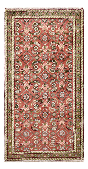 Alfombra persa - Clásica - 132 x 70 cm - rojo claro