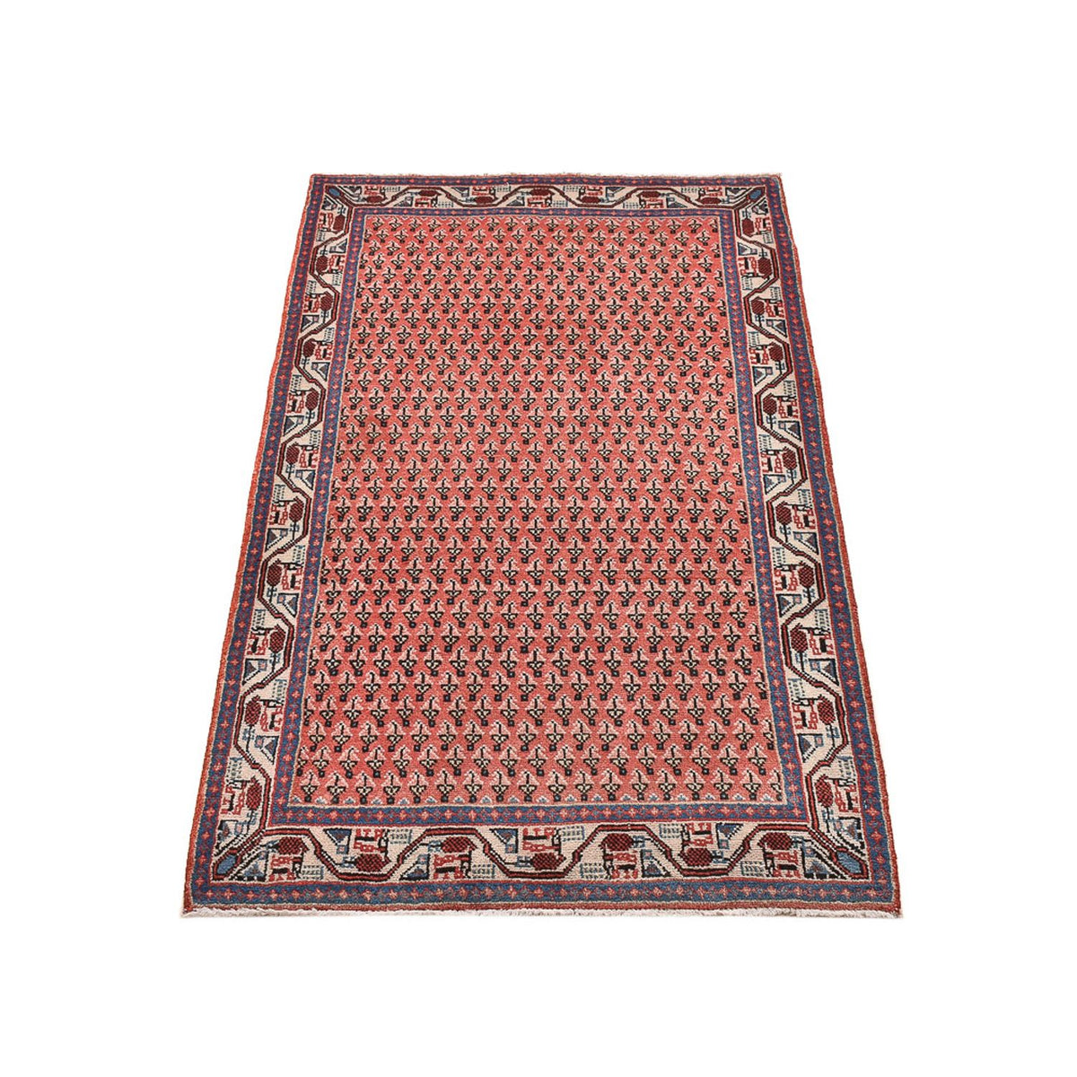 Alfombra persa - Mir - 135 x 71 cm - rojo claro
