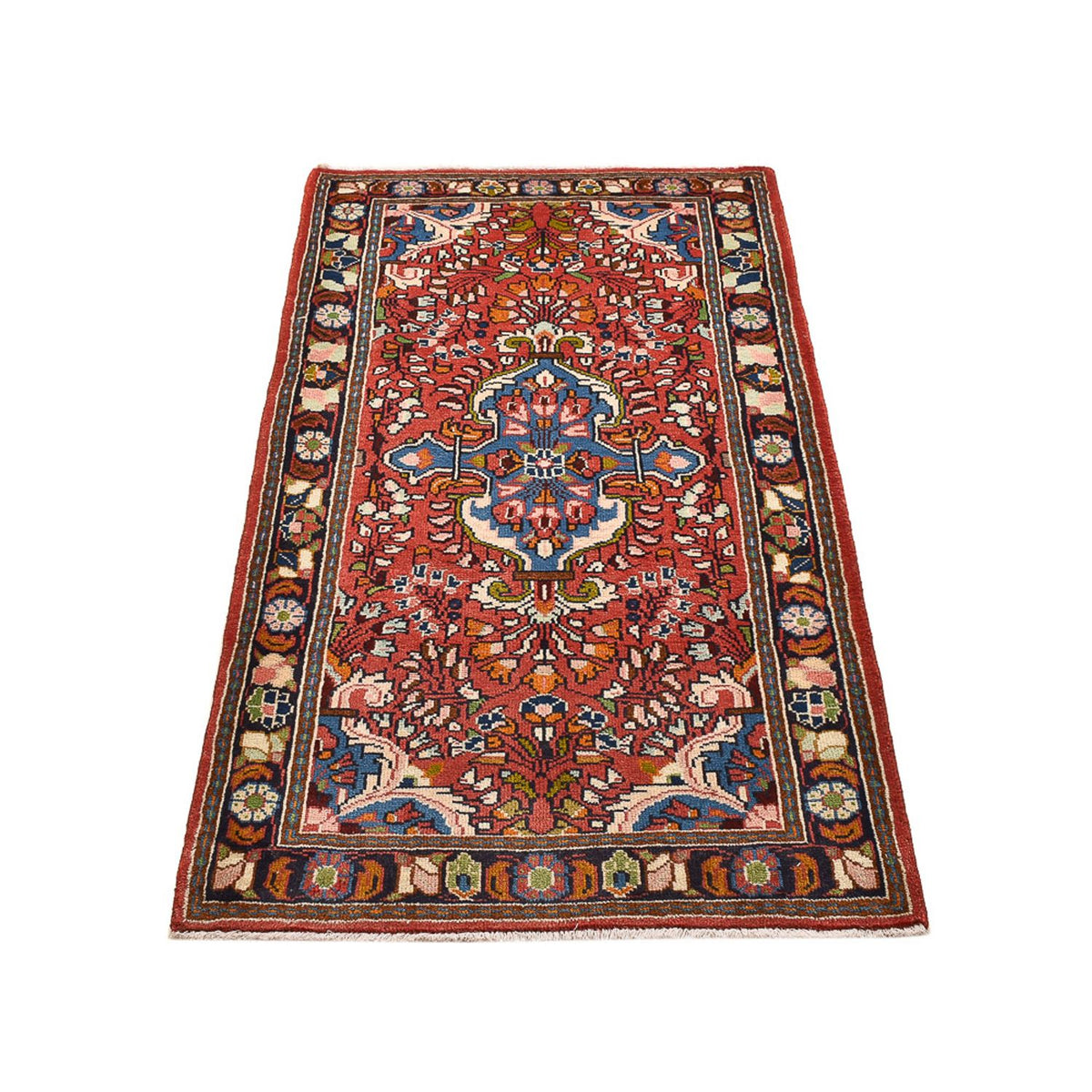 Alfombra persa - Nómada - 142 x 76 cm - rojo