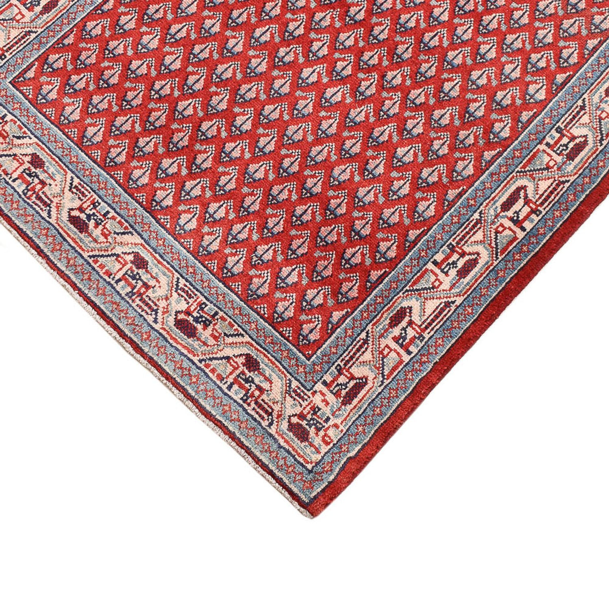 Alfombra persa - Mir - 135 x 66 cm - rojo oscuro