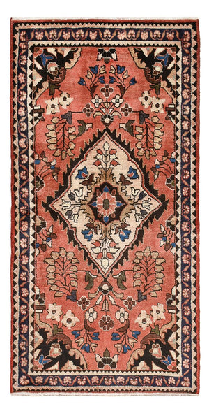Alfombra persa - Nómada - 153 x 79 cm - rojo claro