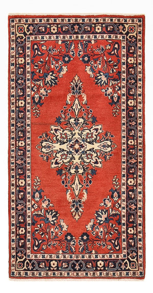 Alfombra persa - Clásica - 127 x 65 cm - rojo