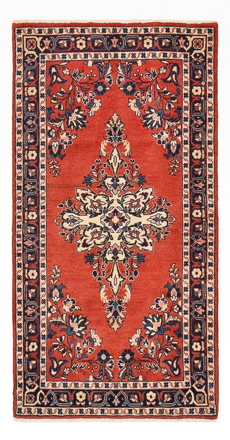Alfombra persa - Clásica - 127 x 65 cm - rojo
