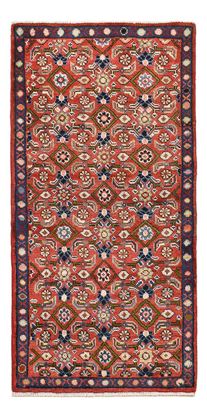 Alfombra persa - Clásica - 129 x 64 cm - rojo claro
