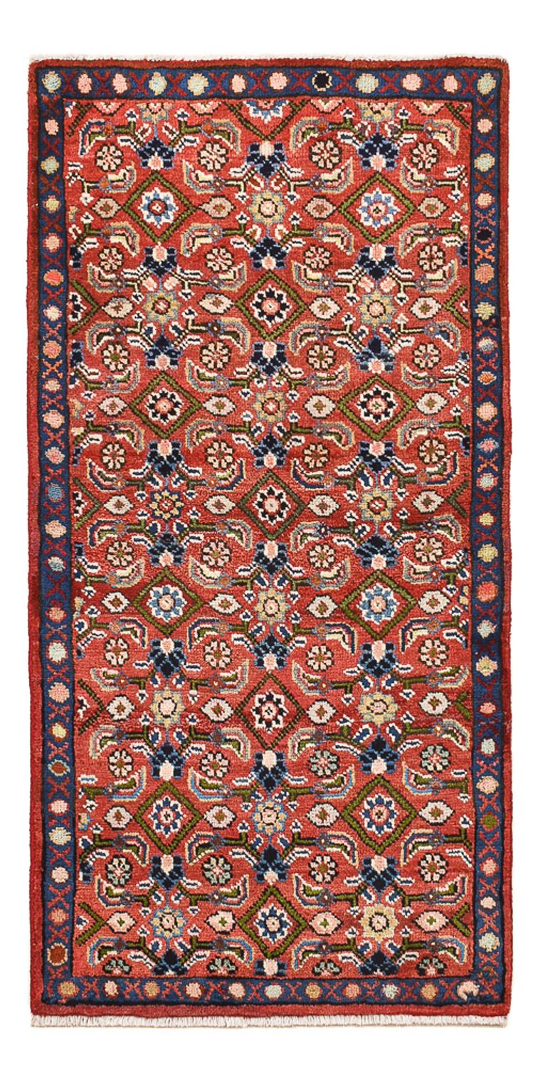 Alfombra persa - Clásica - 129 x 64 cm - rojo claro