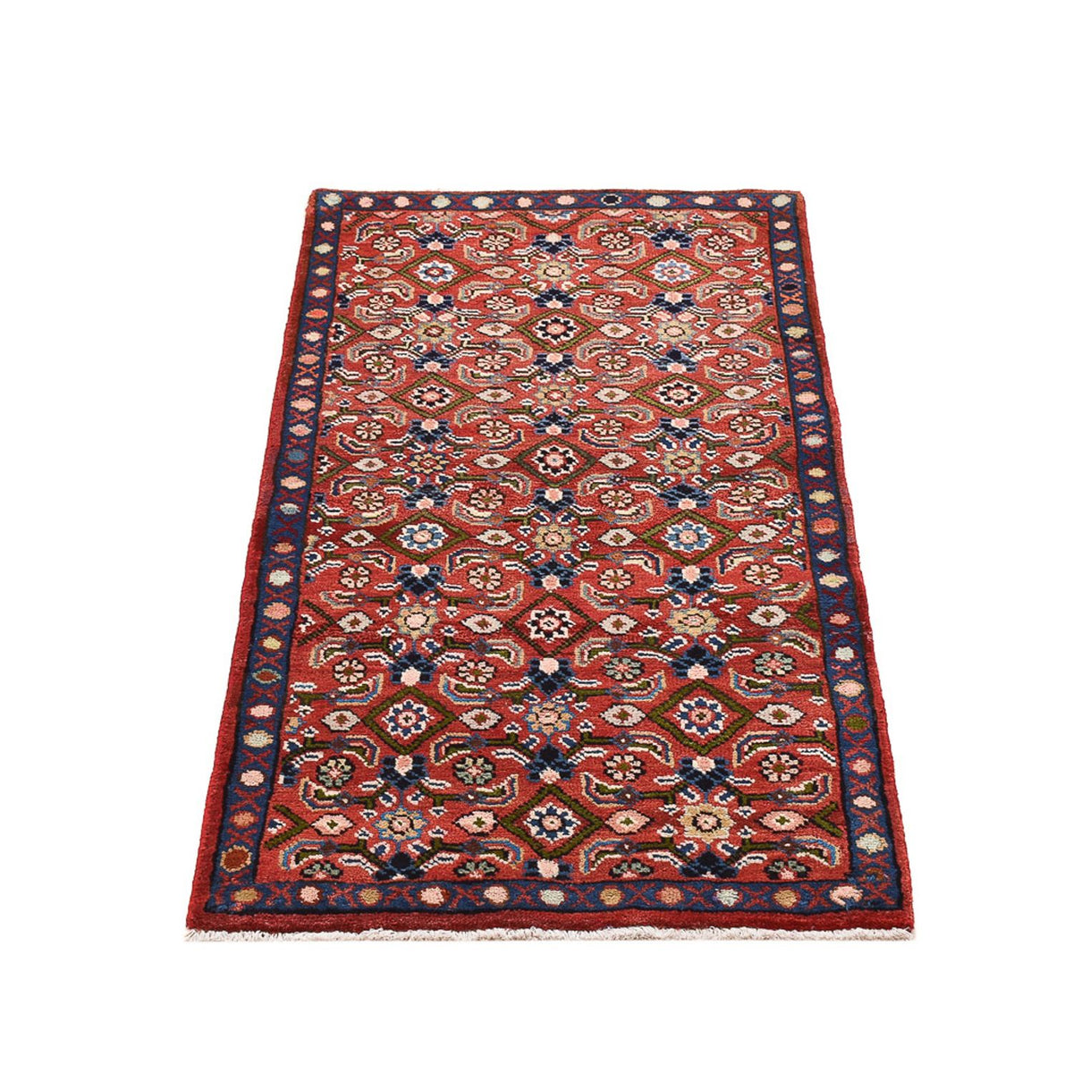 Alfombra persa - Clásica - 129 x 64 cm - rojo claro