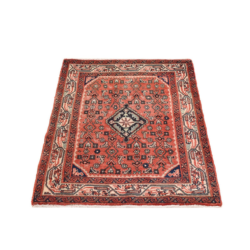 Alfombra persa - Nómada - 102 x 75 cm - rojo claro