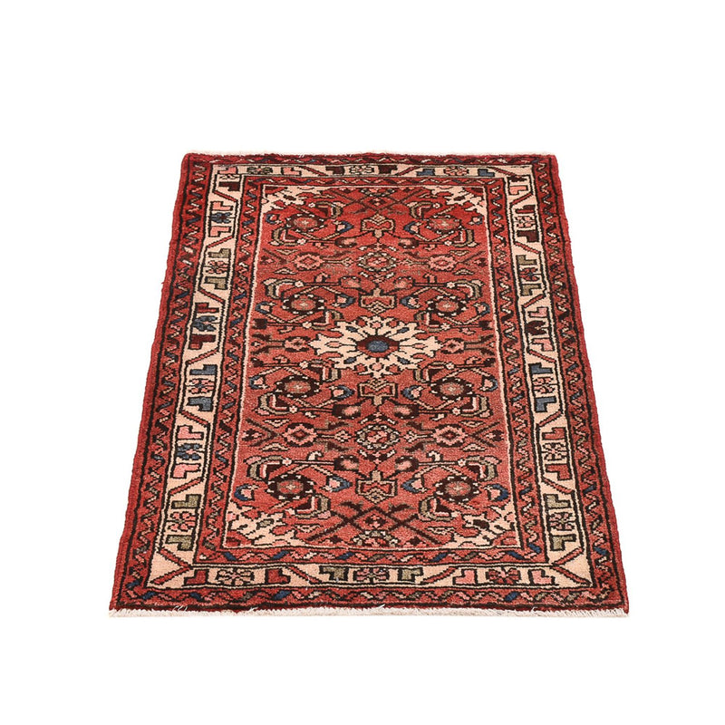 Alfombra persa - Nómada - 106 x 67 cm - rojo claro