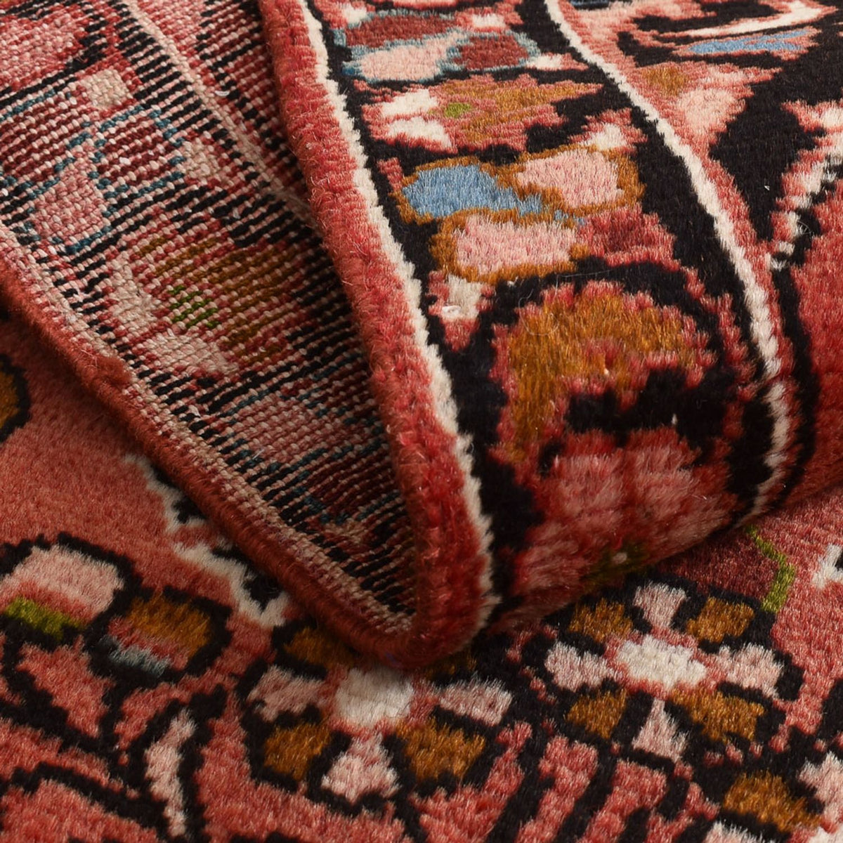 Alfombra persa - Nómada - 127 x 72 cm - rojo claro