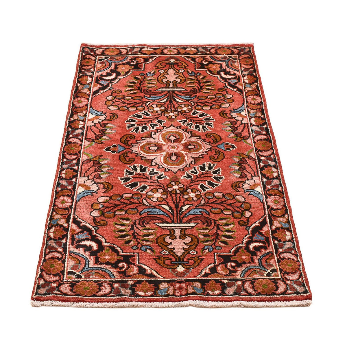 Alfombra persa - Nómada - 127 x 72 cm - rojo claro