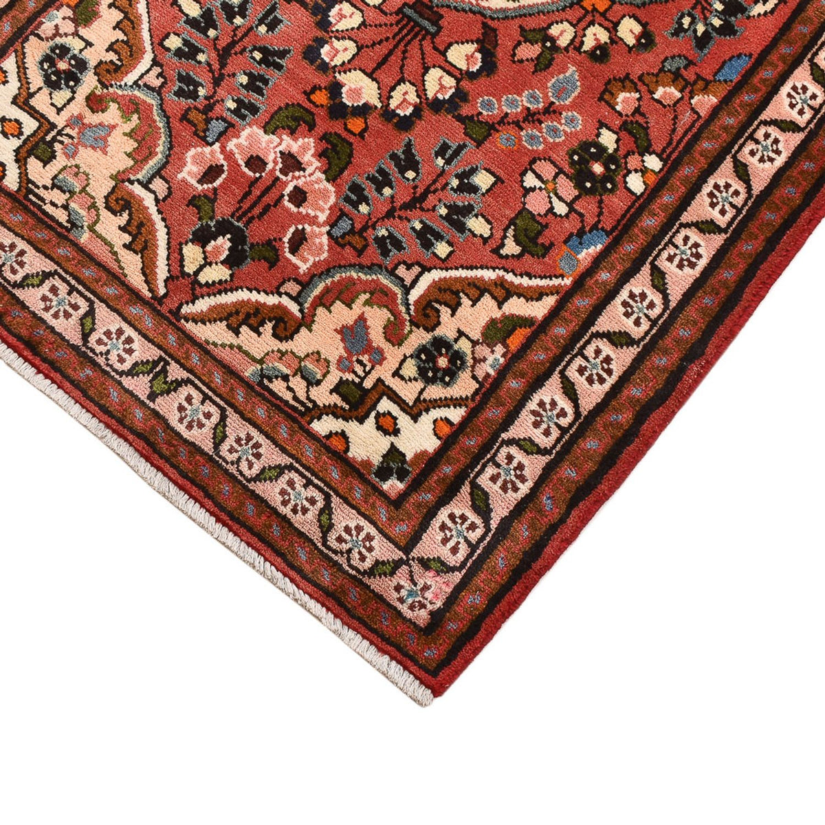 Alfombra persa - Nómada - 136 x 76 cm - rojo oscuro