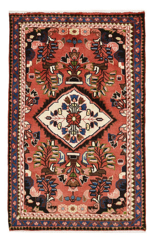 Alfombra persa - Nómada - 110 x 67 cm - rojo claro