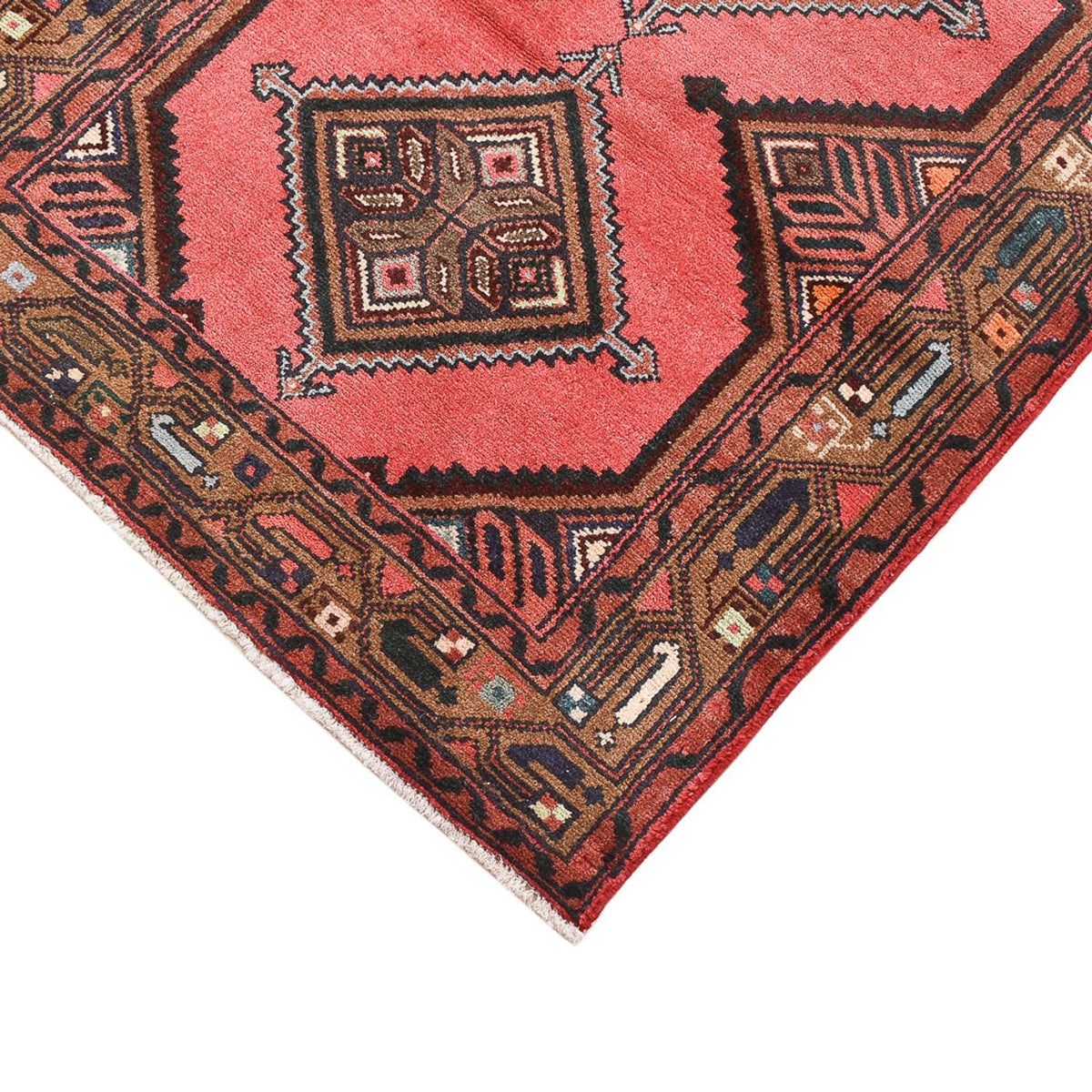 Alfombra persa - Nómada - 123 x 75 cm - rojo claro