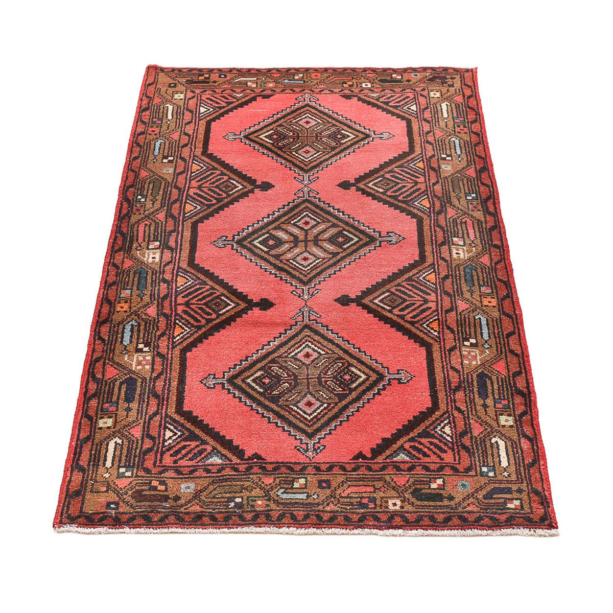 Alfombra persa - Nómada - 123 x 75 cm - rojo claro