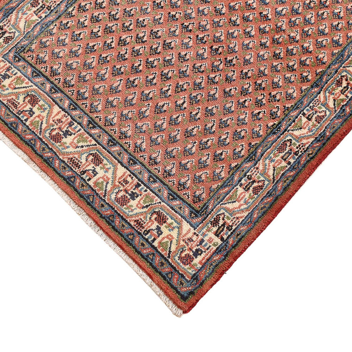 Alfombra persa - Mir - 139 x 68 cm - rojo oscuro