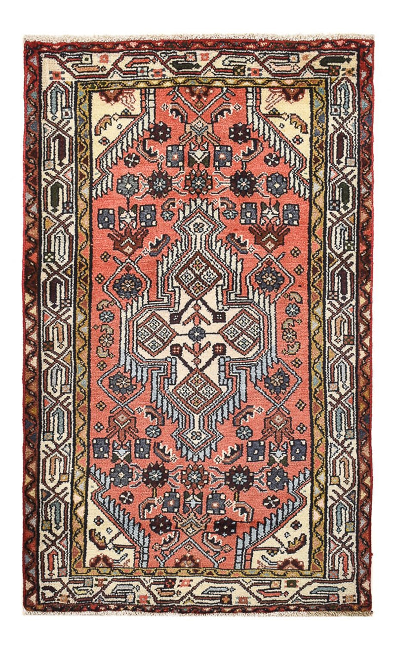 Alfombra persa - Nómada - 123 x 75 cm - rojo claro