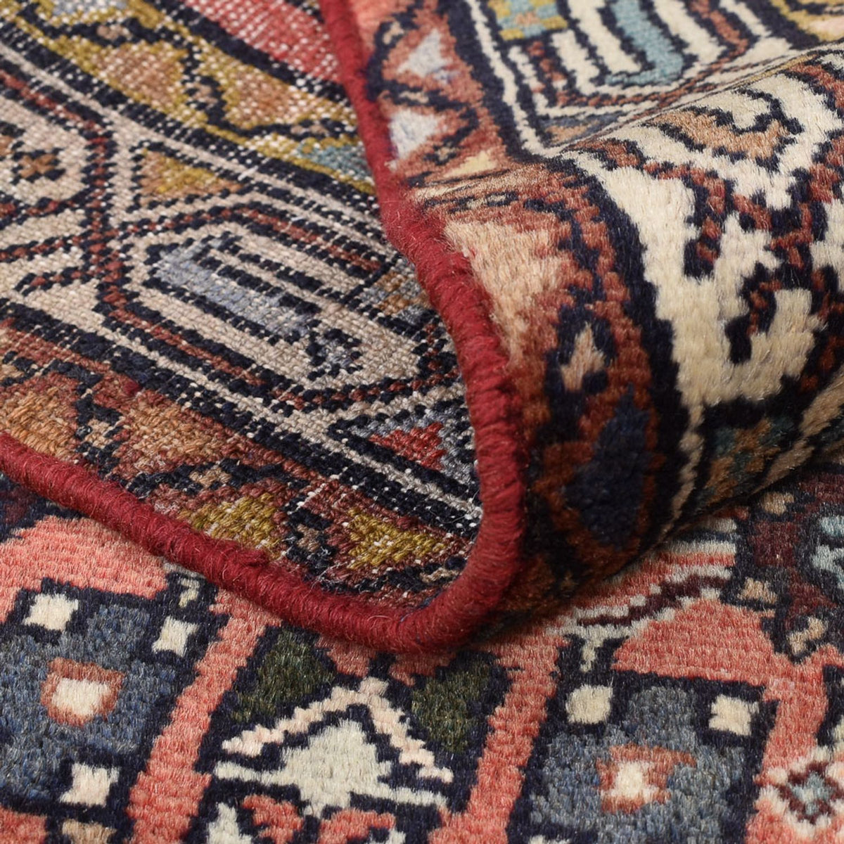 Alfombra persa - Nómada - 123 x 75 cm - rojo claro