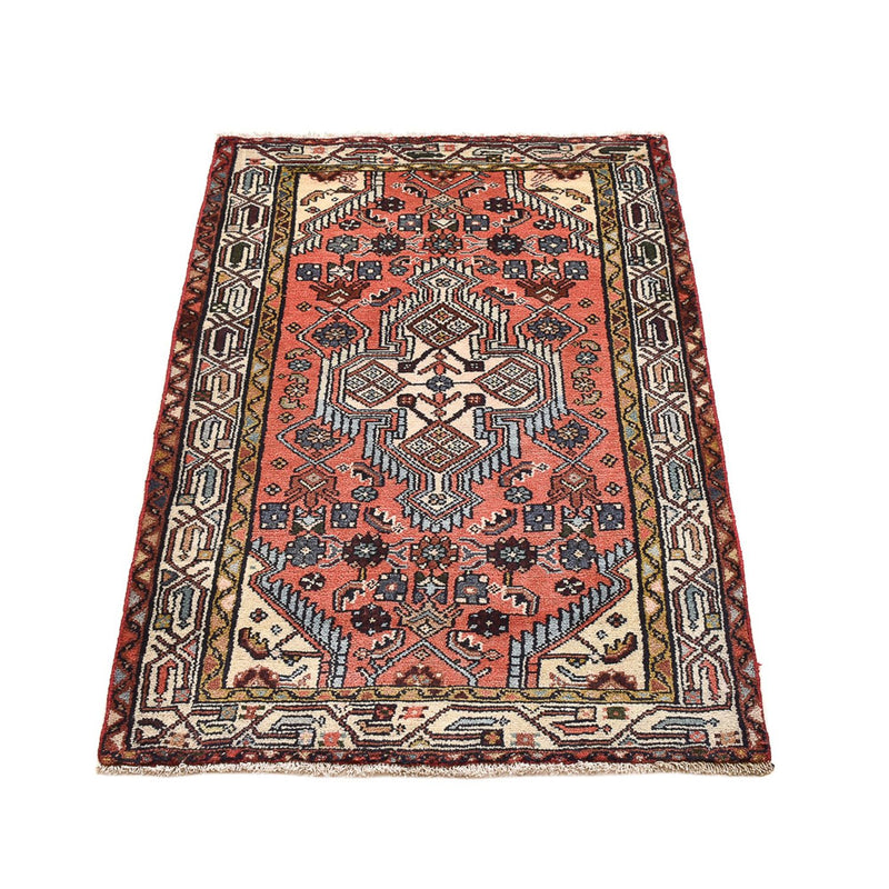 Alfombra persa - Nómada - 123 x 75 cm - rojo claro