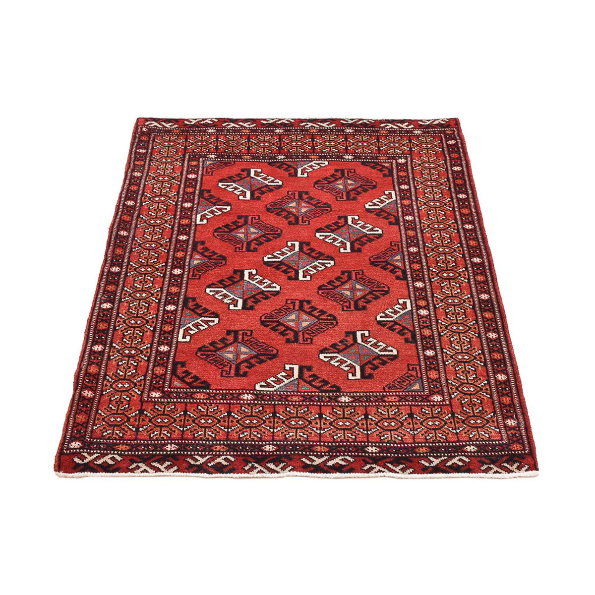 Alfombra Turkaman - 115 x 85 cm - rojo