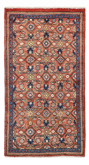 Alfombra persa - Clásica - 129 x 68 cm - rojo claro