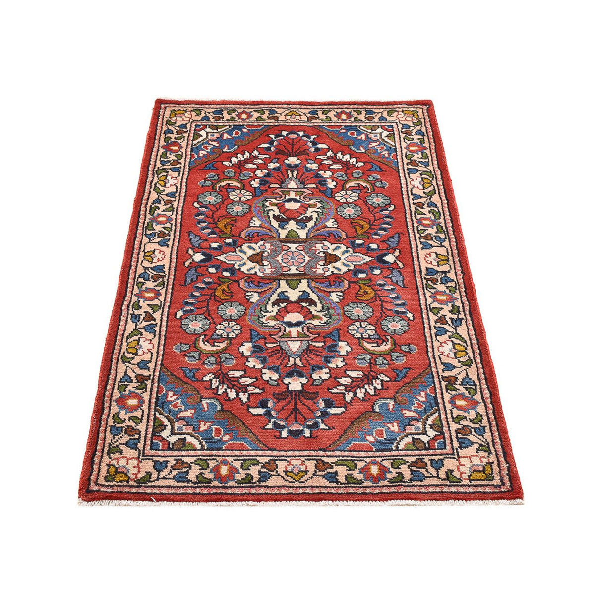 Alfombra persa - Nómada - 130 x 77 cm - rojo