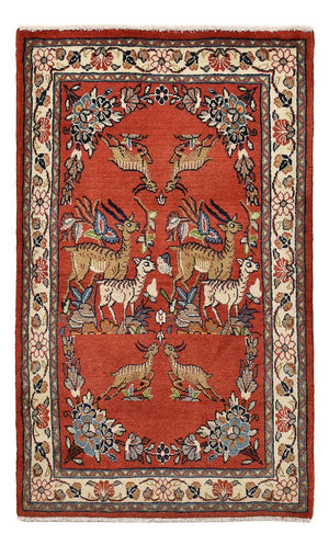 Alfombra persa - Clásica - 122 x 74 cm - rojo