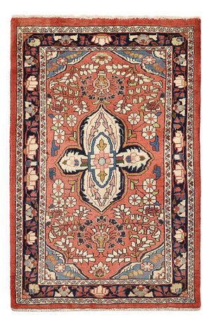 Alfombra persa - Nómada - 107 x 71 cm - rojo claro
