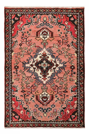 Alfombra persa - Nómada - 123 x 80 cm - rojo claro