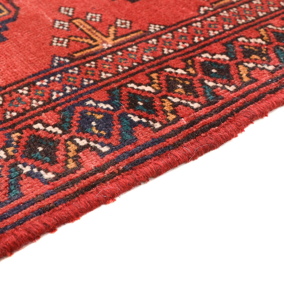 Alfombra Turkaman - 116 x 77 cm - rojo