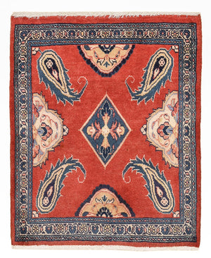 Alfombra persa - Nómada - 74 x 60 cm - rojo