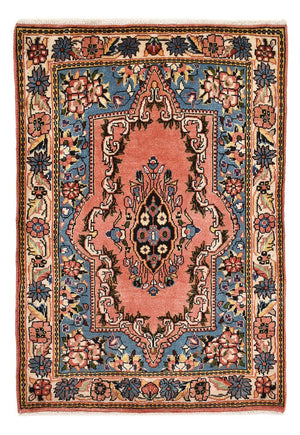 Alfombra persa - Nómada - 97 x 65 cm - rojo claro
