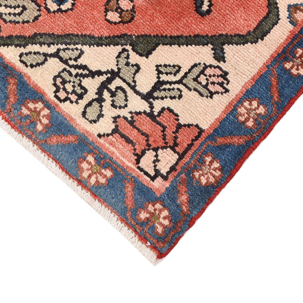 Alfombra persa - Nómada - 92 x 67 cm - rojo claro