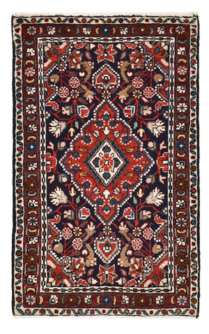 Alfombra persa - Nómada - 90 x 53 cm - rojo oscuro